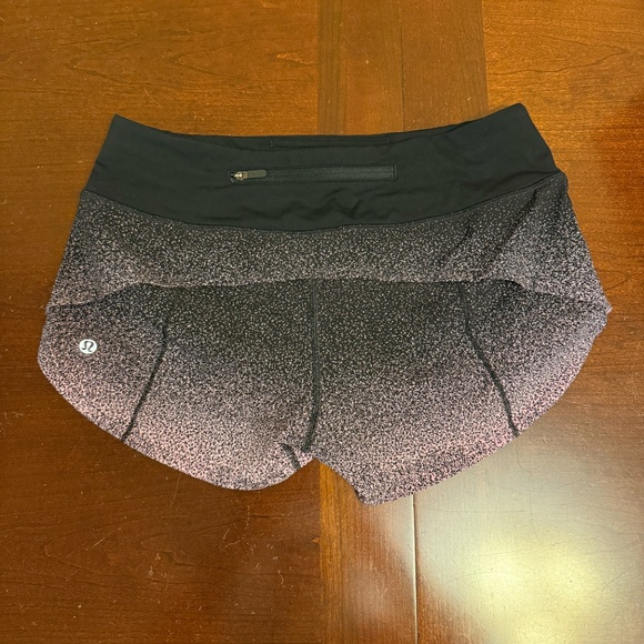 Lululemon Speed up Shorts 2.5" (Size 4) EUC Pink Speckle Ombre - Picture 2 of 8